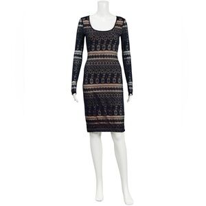 BCBGMaxazria Lace Midi Bodycon Dress (XXS)